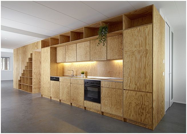 Plywood Kitchen Cabinet 